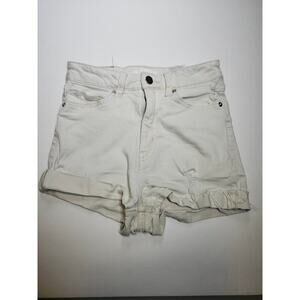 H&M White Denim Shorts Size 2